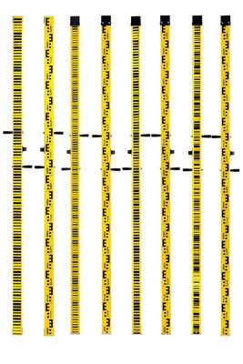 Barcoded Metric Grade Rod 2m Measuring Pole Height Stick